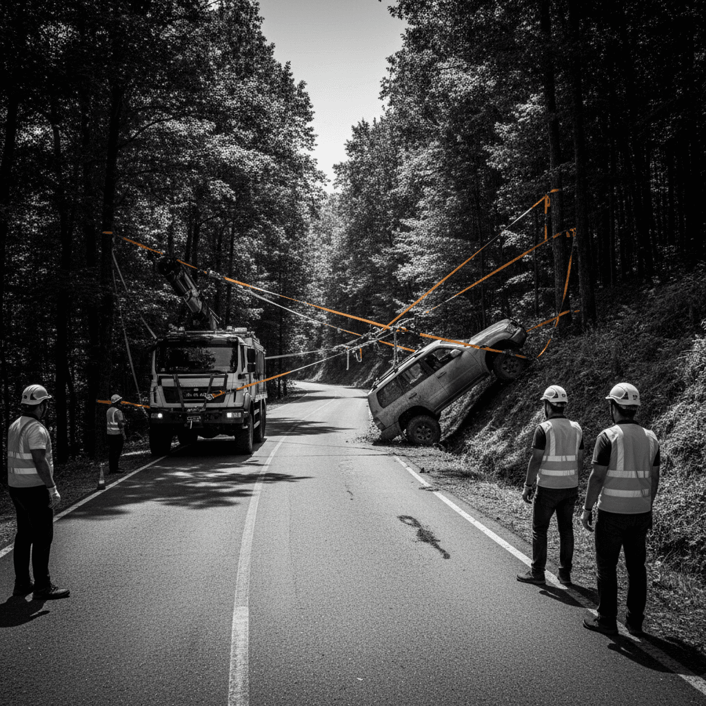Vehicle recovery from difficult terrain