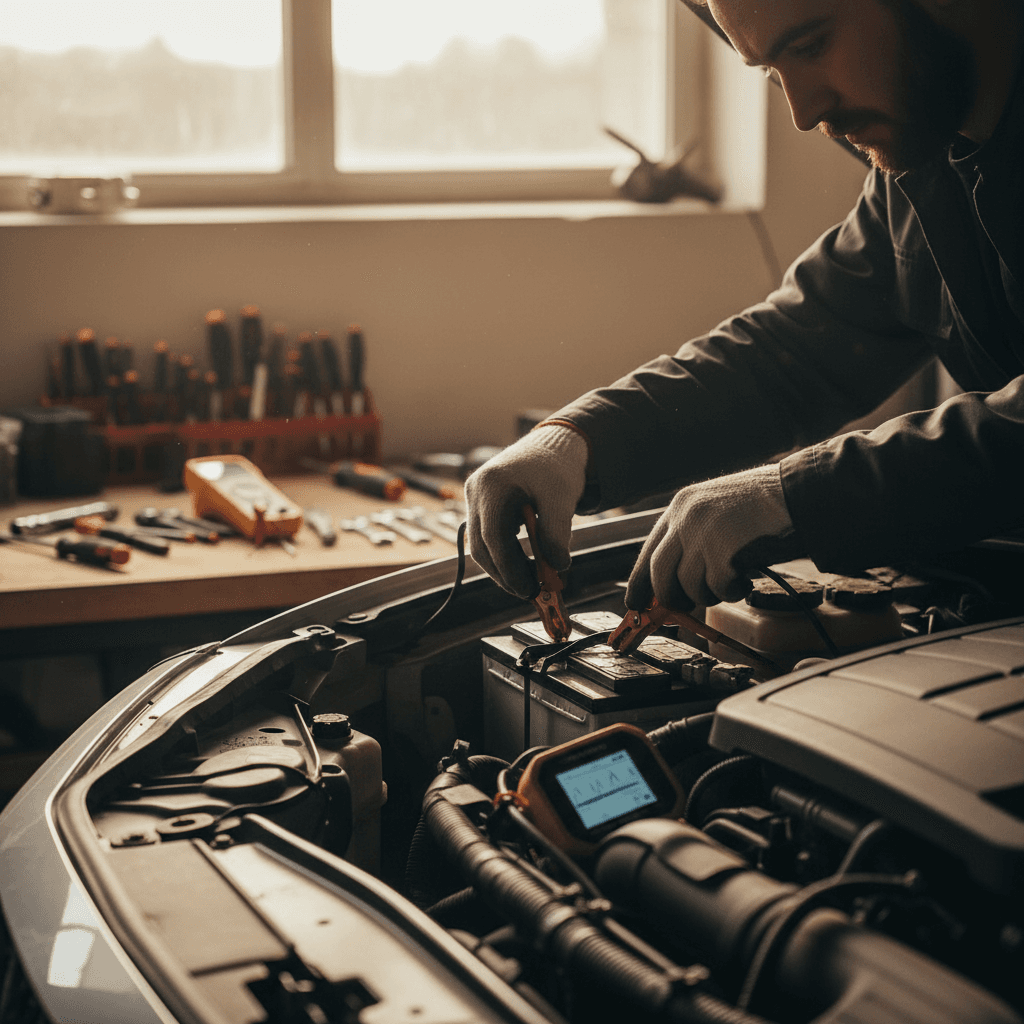 Vehicle electrical repair work